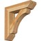 Ekena Millwork Legacy Slat Rough Sawn Bracket w/ Offset Brace, Western Red Cedar, 6"W x 22"D x 22"H BKT0604X22X22LEC06RWR - alternate 1